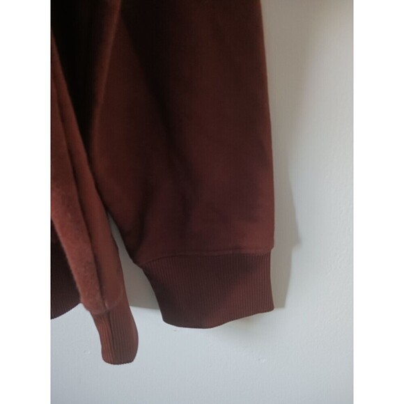 H&M Sweatshirt Pullover Mens Embroidered Crew Neck Long Sleeve Brown Size M - Picture 6 of 7